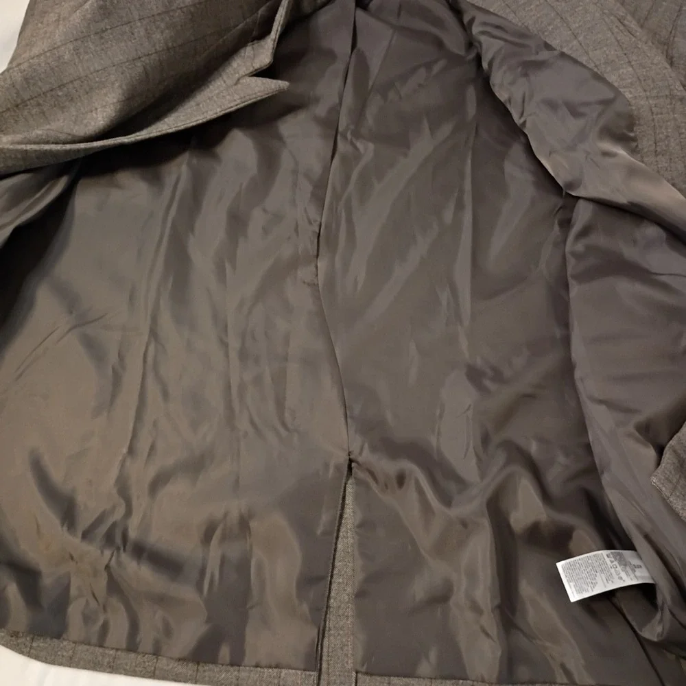 NWT Old Navy Blazer Mens XL Gray‎ Herringbone Double Breasted Sport Coat Jacket